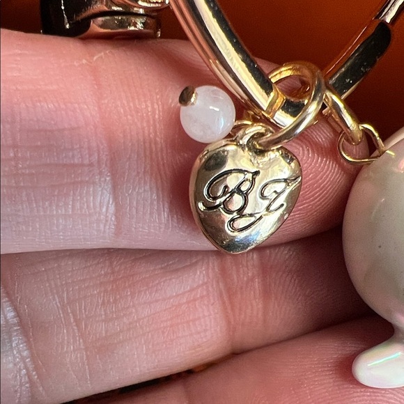 Betsey Johnson | Iridescent Ghost w/ Pearl/Gem Tassel Bag Charm - Picture 5 of 10